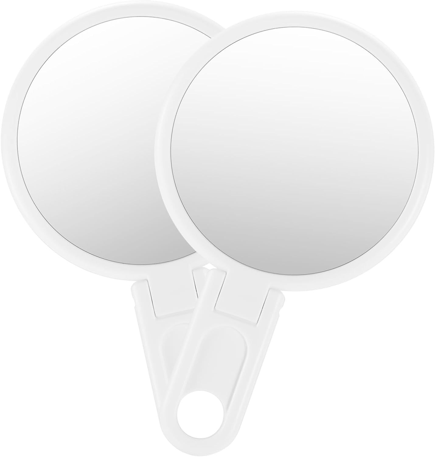 3" Compact Mirror with Adjustable Handle - Mini Folding Mirror for Makeup (Black, Pack of 1)