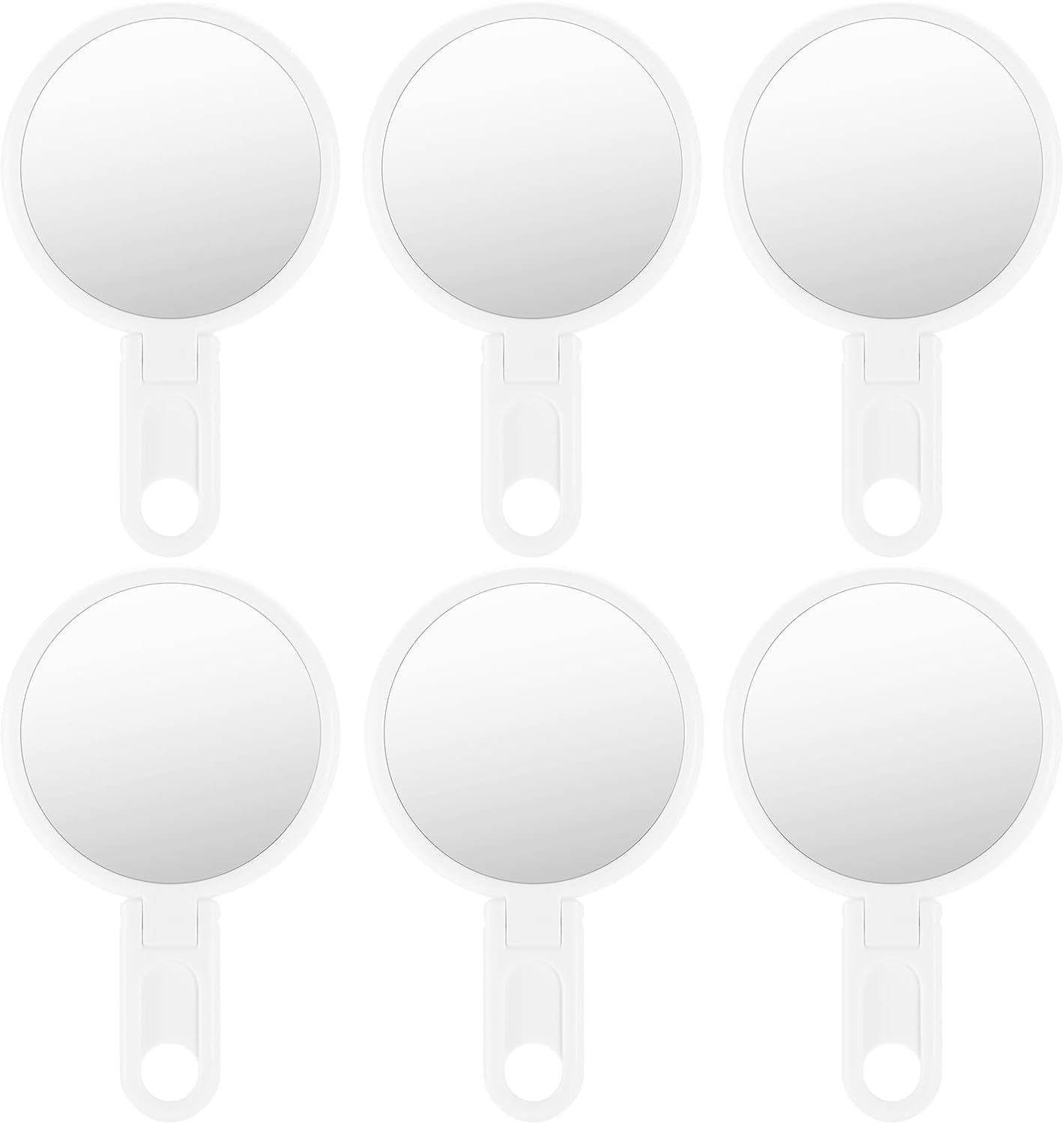3" Compact Mirror with Adjustable Handle - Mini Folding Mirror for Makeup (Black, Pack of 1)